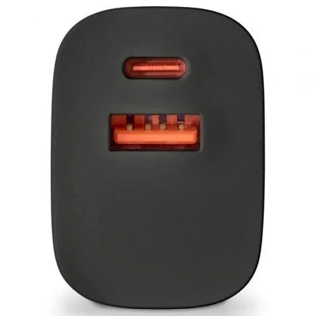 NGS Cargador de Pared GaN BUD33W 33W USB-C y USB-A Negro NGS Cargador de Pared GaN BUD33W 33W USB-C y USB-A Negro